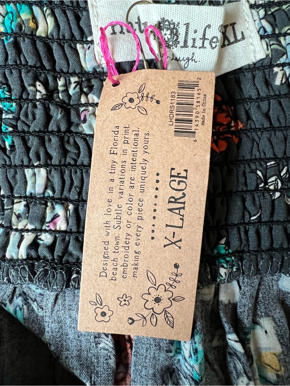 NATURAL LIFE Addie Charcoal Floral Midi Boho
Whimsigoth Festival Sz XL NWT - Picture 13 of 14